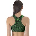 Fractal Drawing Green Spirals Sports Bra View2