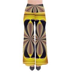 Fractal Yellow Butterfly In 3d Glass Frame Pants by Simbadda