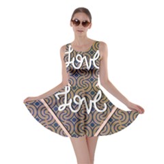 I Love You Love Background Skater Dress by Simbadda