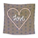 I Love You Love Background Square Tapestry (Large) View1