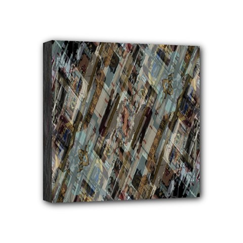 Abstract Chinese Background Created From Building Kaleidoscope Mini Canvas 4  X 4  by Simbadda