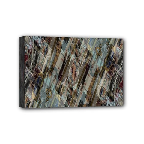 Abstract Chinese Background Created From Building Kaleidoscope Mini Canvas 6  X 4  by Simbadda