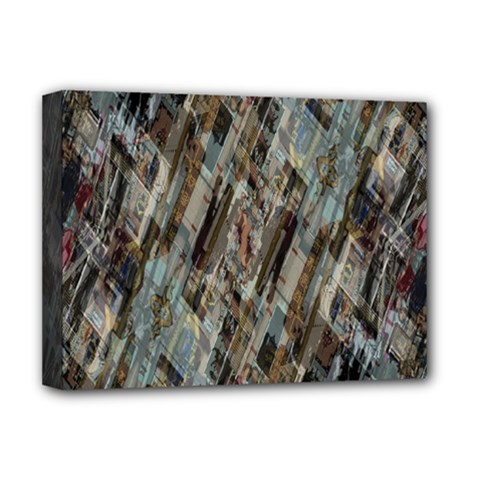 Abstract Chinese Background Created From Building Kaleidoscope Deluxe Canvas 16  X 12   by Simbadda