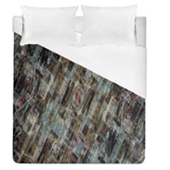 Abstract Chinese Background Created From Building Kaleidoscope Duvet Cover (queen Size) by Simbadda