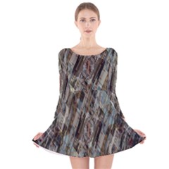 Abstract Chinese Background Created From Building Kaleidoscope Long Sleeve Velvet Skater Dress by Simbadda