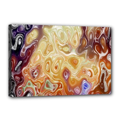 Space Abstraction Background Digital Computer Graphic Canvas 18  X 12  by Simbadda