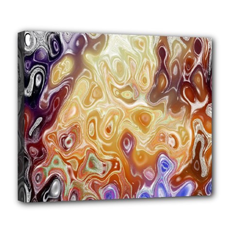 Space Abstraction Background Digital Computer Graphic Deluxe Canvas 24  X 20   by Simbadda