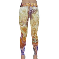 Space Abstraction Background Digital Computer Graphic Classic Yoga Leggings by Simbadda