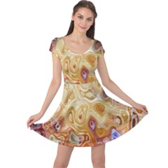 Space Abstraction Background Digital Computer Graphic Cap Sleeve Dresses by Simbadda