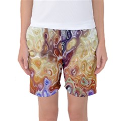 Space Abstraction Background Digital Computer Graphic Women s Basketball Shorts by Simbadda