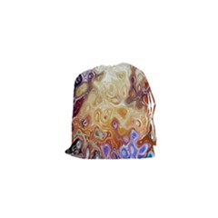 Space Abstraction Background Digital Computer Graphic Drawstring Pouches (xs)  by Simbadda