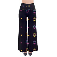 Abstract A Colorful Modern Illustration Black Background Pants by Simbadda