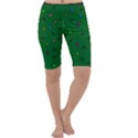 Green Abstract A Colorful Modern Illustration Cropped Leggings  View1