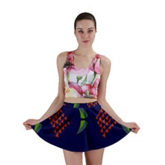 Abstract A Colorful Modern Illustration Mini Skirt by Simbadda