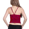 Red Abstract A Colorful Modern Illustration Spaghetti Strap Bra Top View2