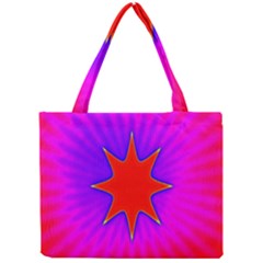 Pink Digital Computer Graphic Mini Tote Bag by Simbadda