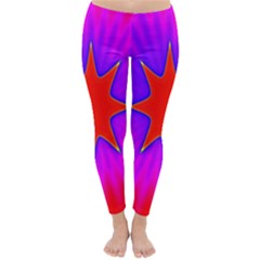 Pink Digital Computer Graphic Classic Winter Leggings