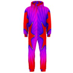 Pink Digital Computer Graphic Hooded Jumpsuit (men)  by Simbadda