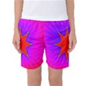 Pink Digital Computer Graphic Women s Basketball Shorts View1