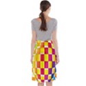 Squares Colored Background Midi Beach Skirt View2