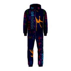 A Colorful Modern Illustration For Lovers Hooded Jumpsuit (kids) by Simbadda