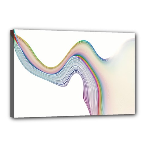 Abstract Ribbon Background Canvas 18  X 12  by Simbadda