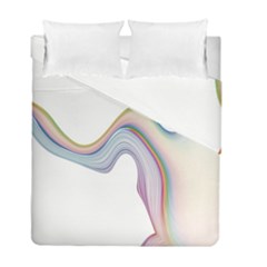 Abstract Ribbon Background Duvet Cover Double Side (full/ Double Size) by Simbadda