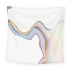 Abstract Ribbon Background Square Tapestry (large) by Simbadda