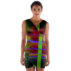 Galileo Galilei Reincarnation Abstract Character Wrap Front Bodycon Dress by Simbadda