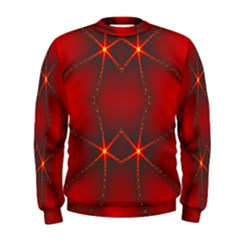 Impressive Red Fractal Men s Sweatshirt by Simbadda