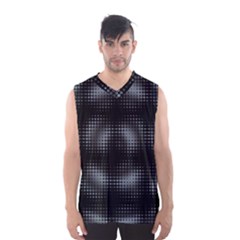 Circular Abstract Blend Wallpaper Design Men s Basketball Tank Top by Simbadda