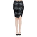 Circular Abstract Blend Wallpaper Design Midi Wrap Pencil Skirt View1