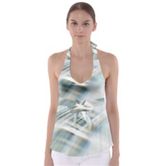 Business Background Abstract Babydoll Tankini Top by Simbadda