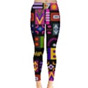 Abstract A Colorful Modern Illustration Leggings  View1