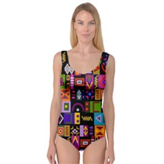 Abstract A Colorful Modern Illustration Princess Tank Leotard  by Simbadda