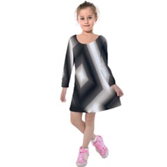 Abstract Hintergrund Wallpapers Kids  Long Sleeve Velvet Dress by Simbadda