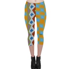 Abstract A Colorful Modern Illustration Capri Leggings  by Simbadda