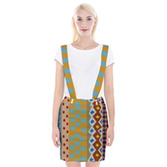 Abstract A Colorful Modern Illustration Suspender Skirt