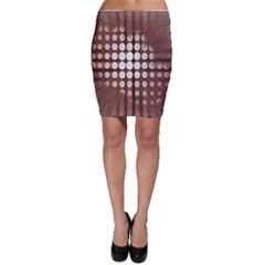 Technical Background With Circles And A Burst Of Color Bodycon Skirt by Simbadda