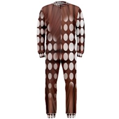 Technical Background With Circles And A Burst Of Color Onepiece Jumpsuit (men)  by Simbadda