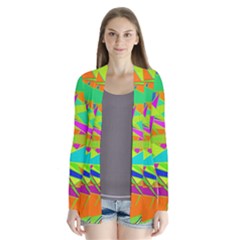 Background With Colorful Triangles Cardigans by Simbadda