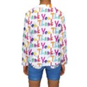 Wallpaper With The Words Thank You In Colorful Letters Kids  Long Sleeve Swimwear View2