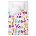 Wallpaper With The Words Thank You In Colorful Letters Duvet Cover Double Side (Single Size) View2