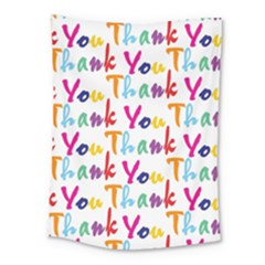 Wallpaper With The Words Thank You In Colorful Letters Medium Tapestry by Simbadda