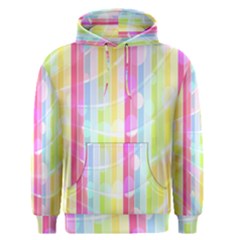 Colorful Abstract Stripes Circles And Waves Wallpaper Background Men s Pullover Hoodie by Simbadda