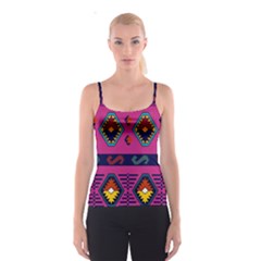 Abstract A Colorful Modern Illustration Spaghetti Strap Top by Simbadda