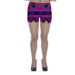 Abstract A Colorful Modern Illustration Skinny Shorts by Simbadda