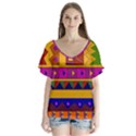 Abstract A Colorful Modern Illustration Flutter Sleeve Top View1