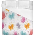 Butterfly Pattern Vector Art Wallpaper Duvet Cover (King Size) View1