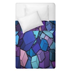 Cubes Vector Art Background Duvet Cover Double Side (single Size) by Simbadda